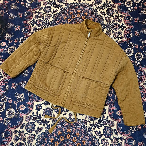 자라(ZARA) 세로 깔깔이 집업 자켓