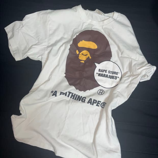 bape 하라주쿠 반팔티 M