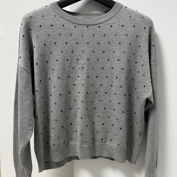 DKNY 여자 스터드 여성 니트