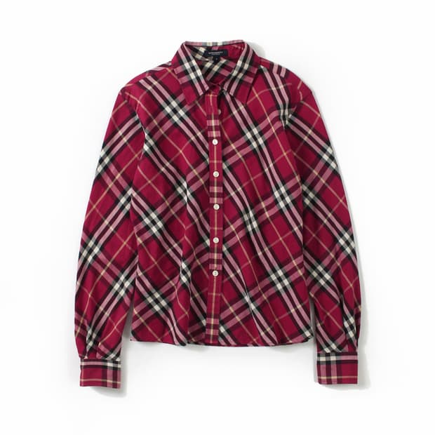 버버리 Burberry 런던 빈티지 레드 체크 셔츠