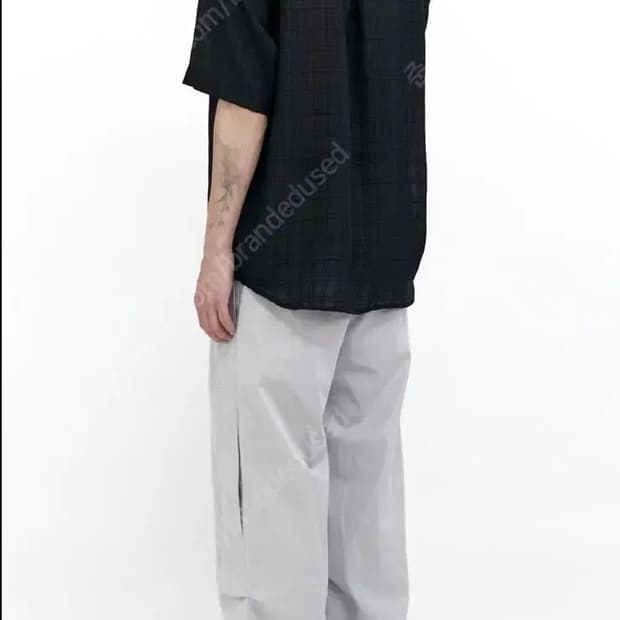 Polyteru black chec shirt 2