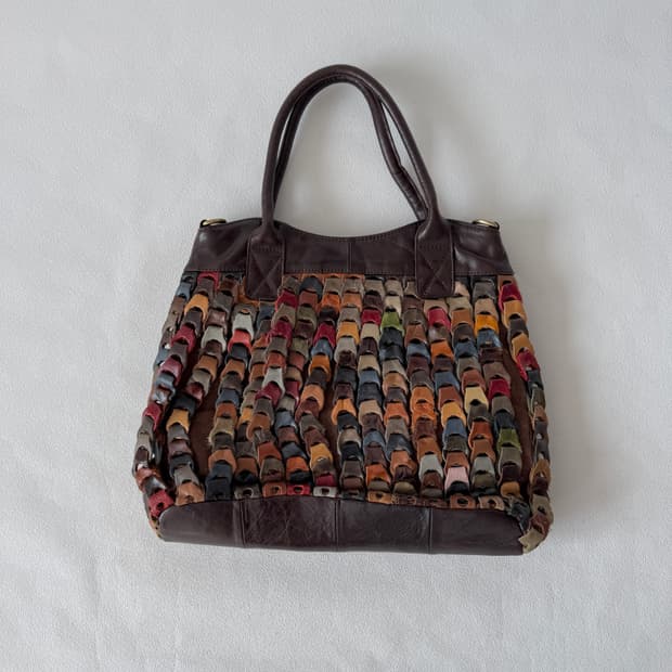 Pre owned 레더 토트백