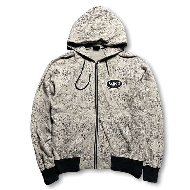 쇼트 파이톤 후드집업