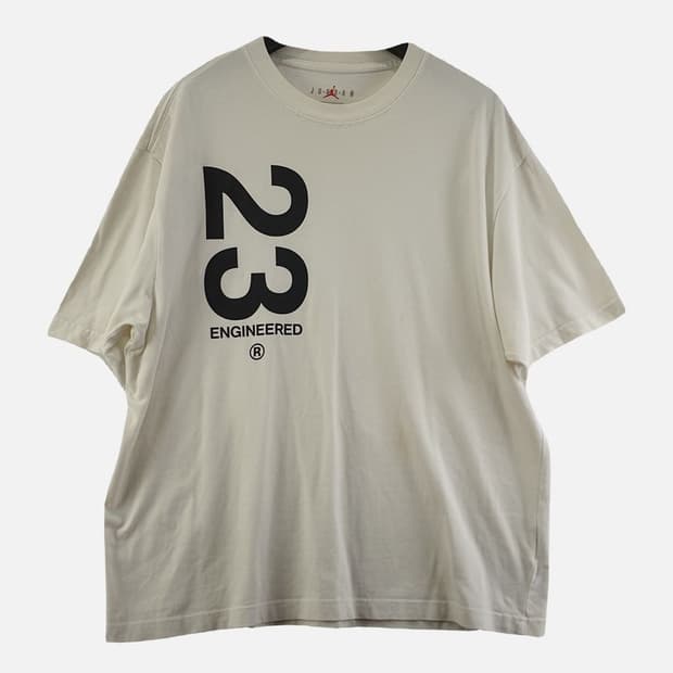 조단 화이트 남자 반팔티 XXL O0521