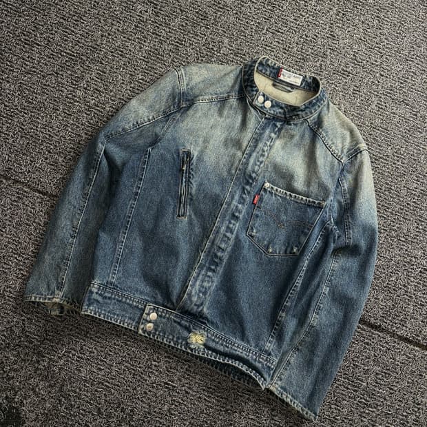 리바이스 엔지니어드 진스 데님 바이커 자켓 2881