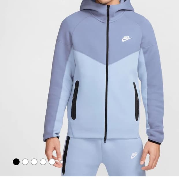 나이키 테크플리스 후드집업 블루 테크팩 