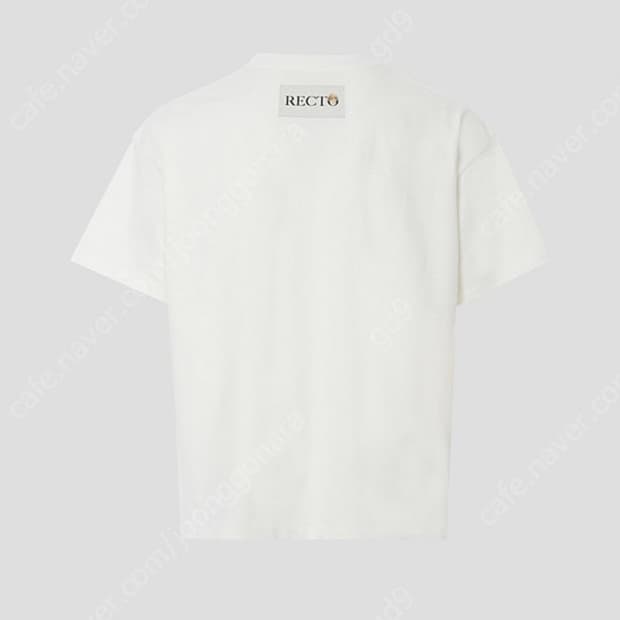렉토 recto 백 로고 패치 반팔 티셔츠