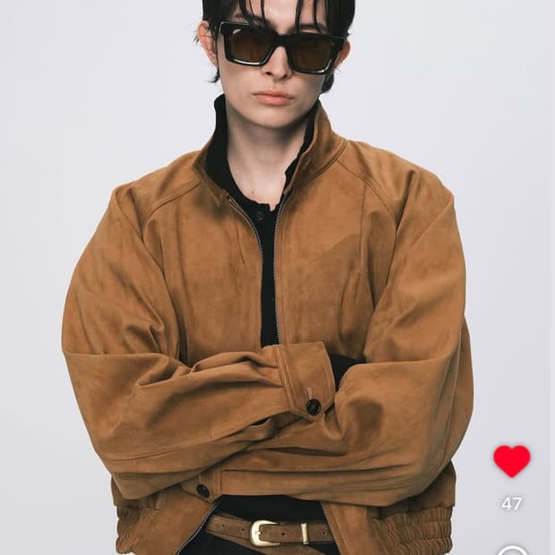 (M)노이스 스웨이드 해링턴 자켓 24fw