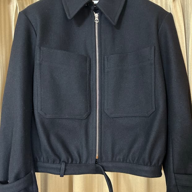 44 르메르 울 블루종 블랙