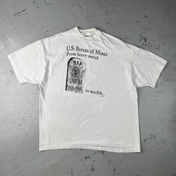 빈티지 US Bureau of Mines 반팔