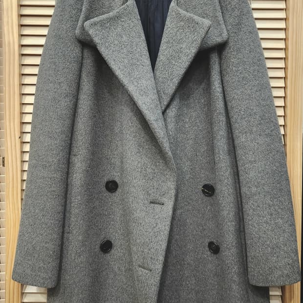 한섬 시스템 양모 더블코트XS