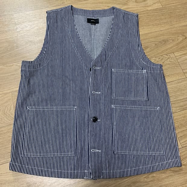 M)Vastic 바스틱 히코리 면 조끼 베스트