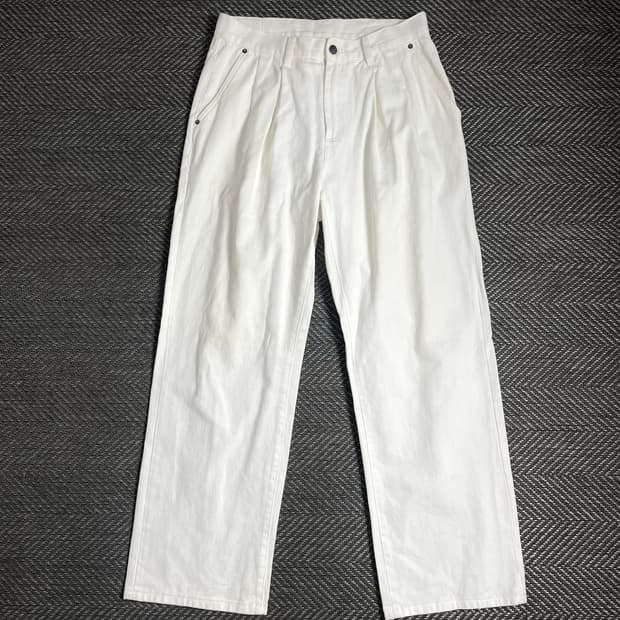 디미트리블랙 와이드 데님 팬츠 화이트o 4857