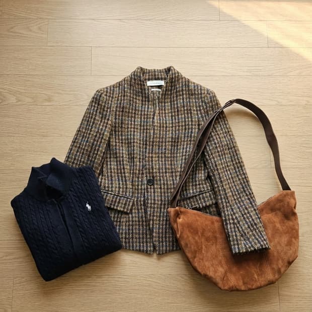 [이자벨마랑 에뜨왈] 정품 트위드 체크 자켓 (36사이즈)