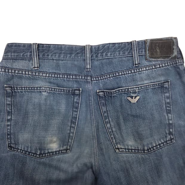 아르마니 꼴레지오니 이글 로고 데님