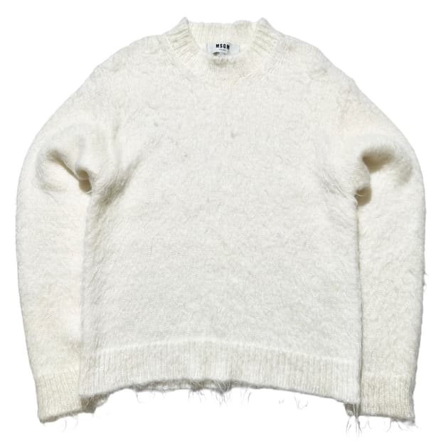MSGM 모헤어 라운드 니트
