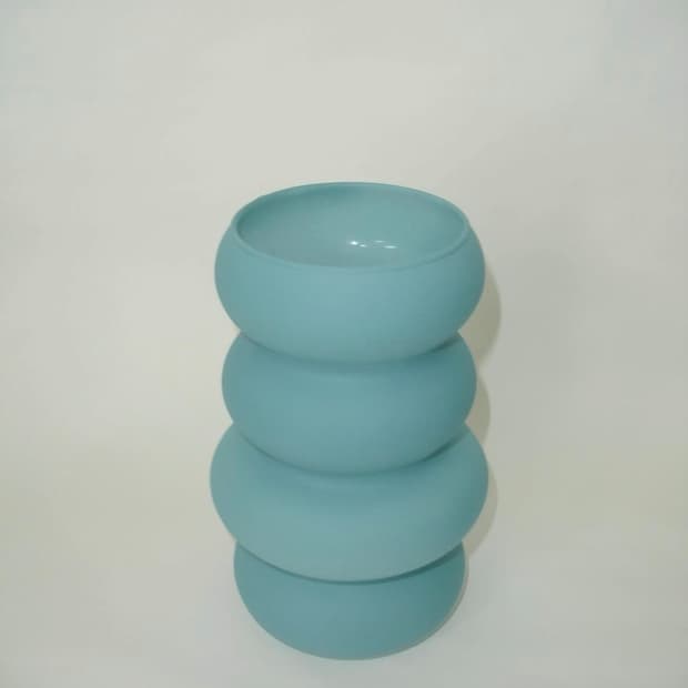 Matte blue vase 