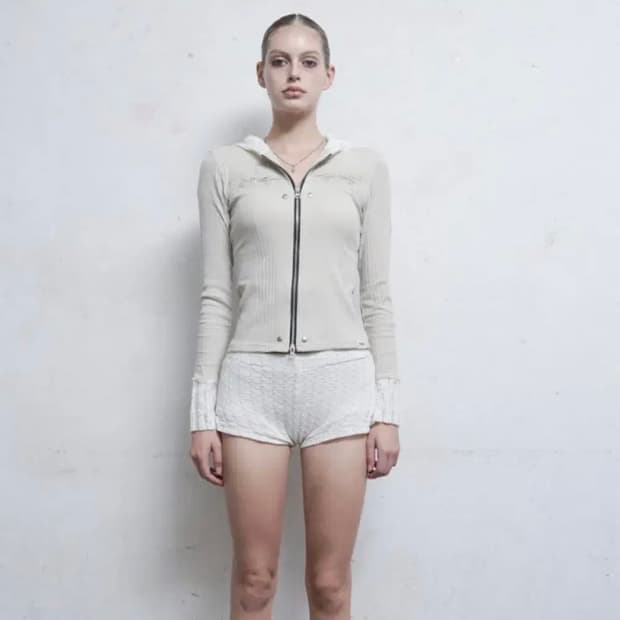 힐다 레이스 엠브로이더리 후드 집업