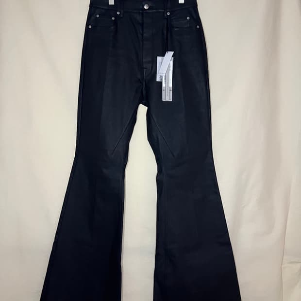 릭오웬스 24FW 포터빌 볼란 부츠컷 코티드 데님