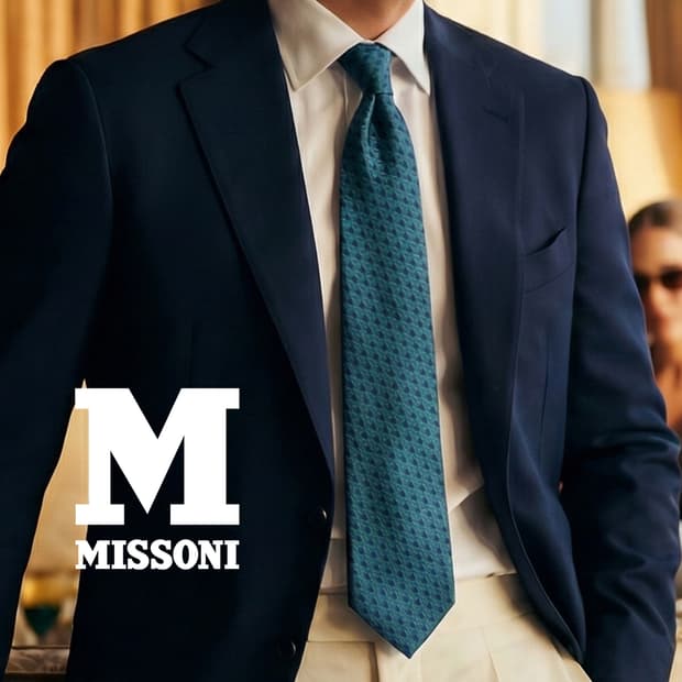 미쏘니 실크 블루 텍스처 넥타이 8.3cm A+등급 A19336
