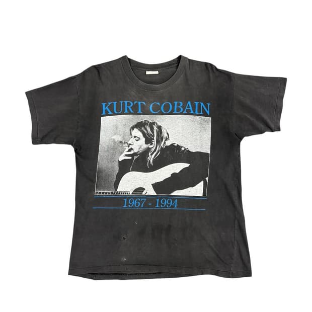 빈티지 90s Kurt Cobain 커트 코베인 메모리얼 티셔츠