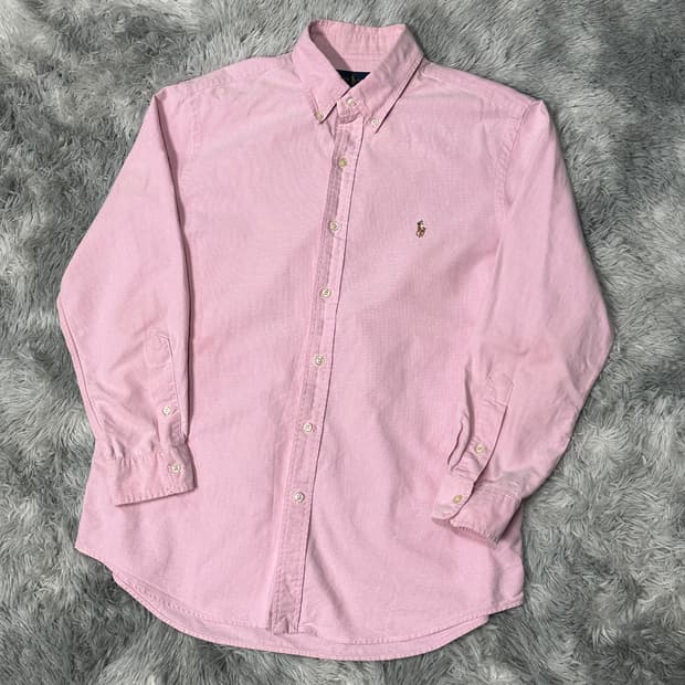 폴로랄프로렌 옥스포드 연핑크 셔츠 L