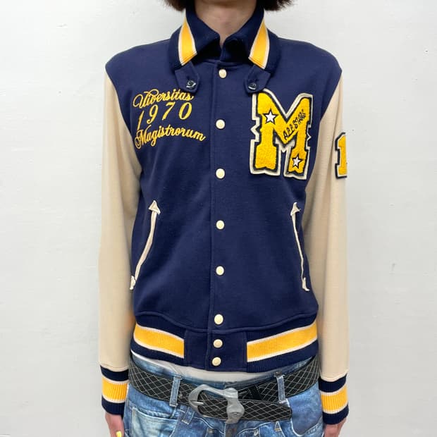 Retro M Navy Stadium Jacket
