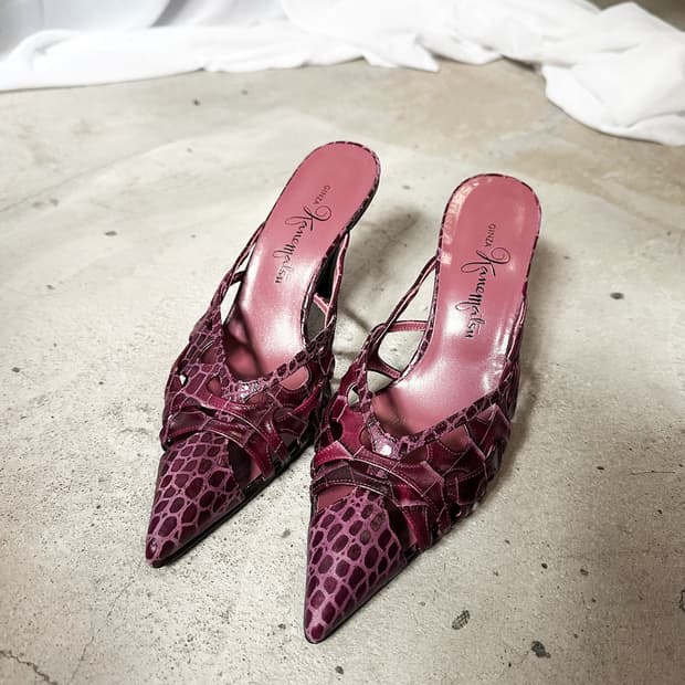 GINZA KANEMATSU heel mules