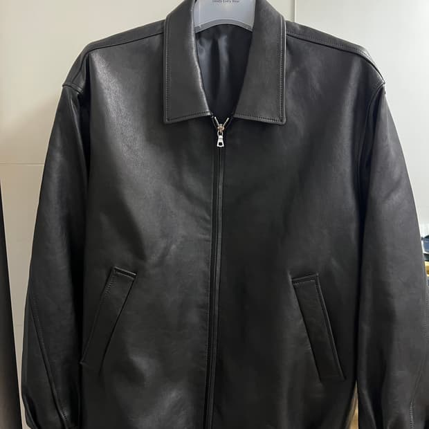 택포48) SEW 스테디에브리웨어 레더 블루종 자켓 3사이즈