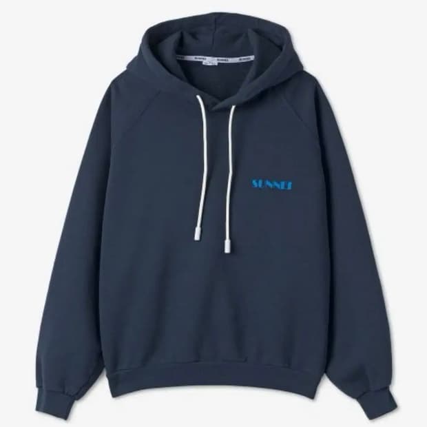 써네이 - 로고 후드 (다크블루 M사이즈)