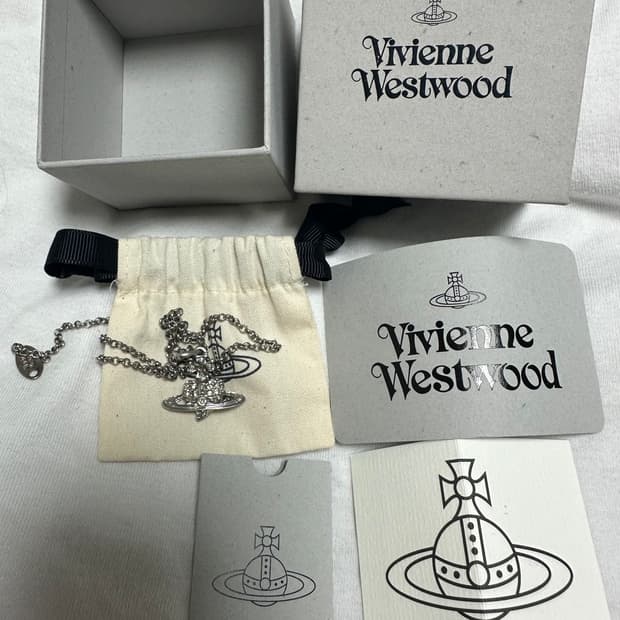 비비안웨스트우드 리버스 하트 목걸이 