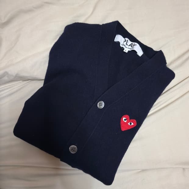 [L]꼼데가르송 가디건 네이비