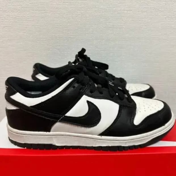 나이키 덩크 로우 범고래 블랙/화이트