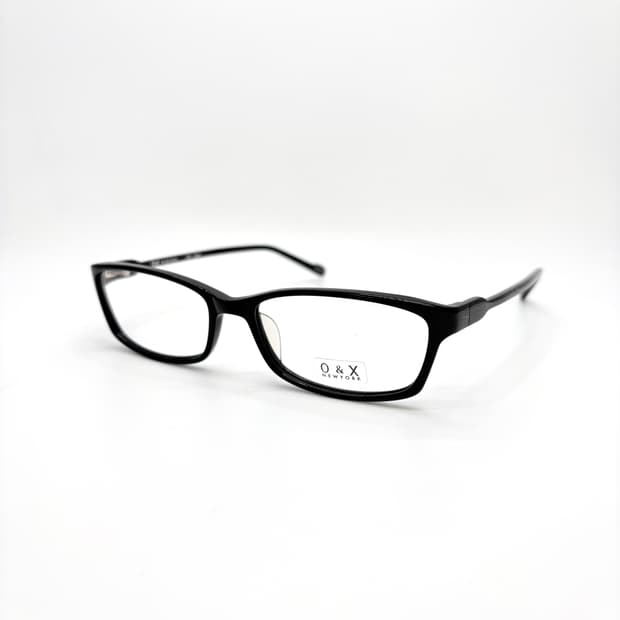 O&X Newyork 블랙 슬림 스퀘어 뿔테