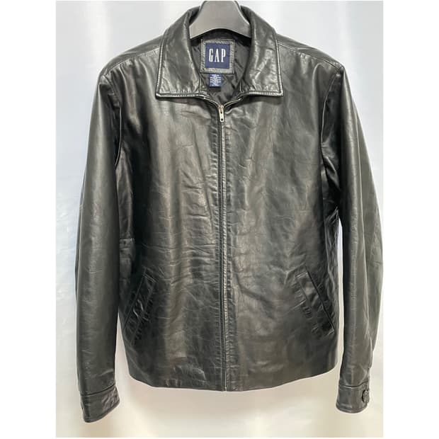 [D.O Archives] 90s 올드갭 레더 싱글 라이더자켓 블랙(L)