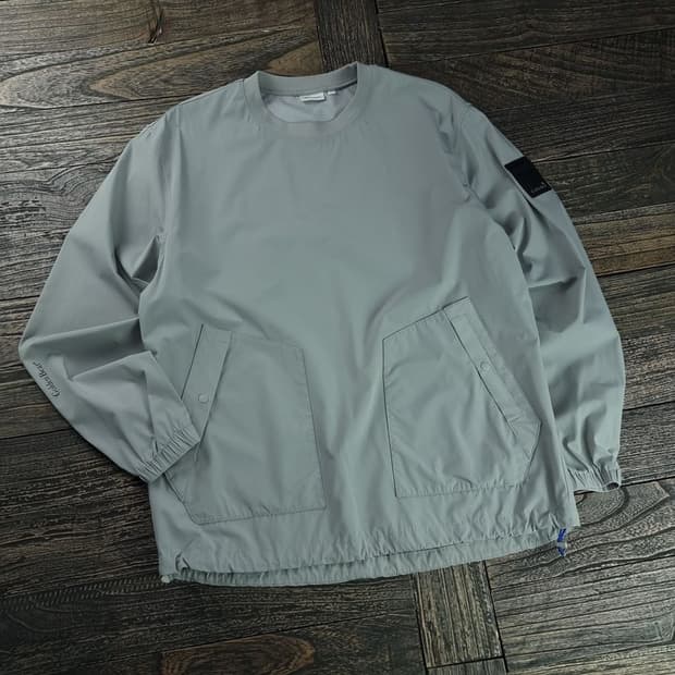 [골든베어] 루즈핏 바람막이 웜업 자켓 그레이 M18010