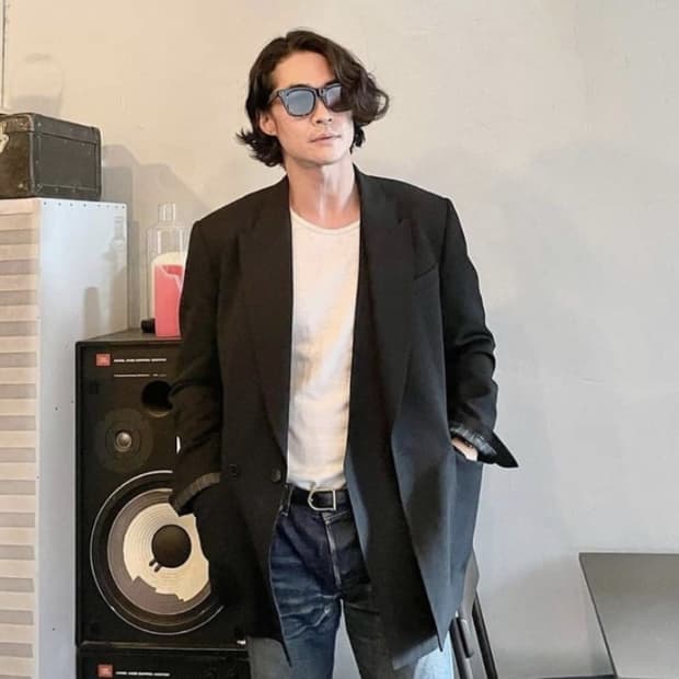 송지오 더블 레어이드 자켓 (배정남 착용)