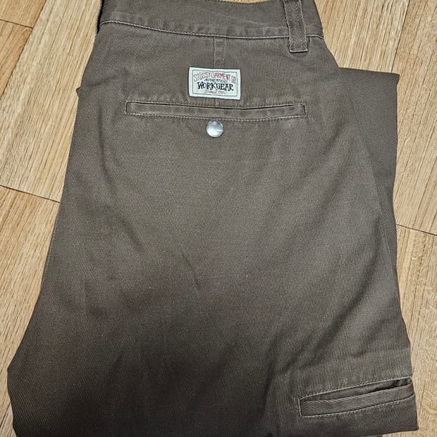 스투시 위크기어 워크팬츠 브라운