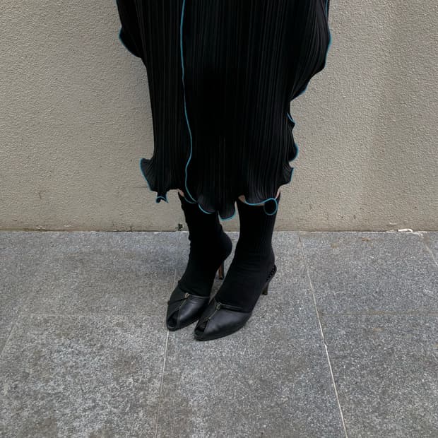 ysl 지퍼 토 힐