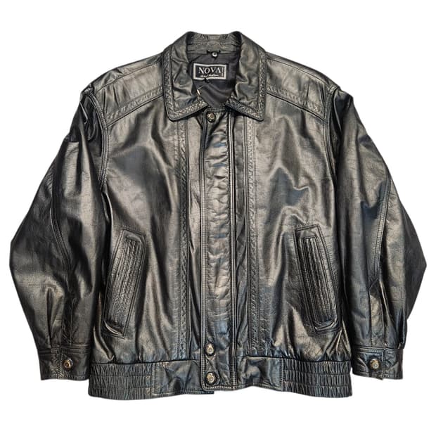 NOVA 블랙 가죽 자켓 (95)