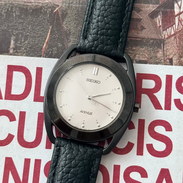 Seiko 세이코 쿼츠 에비뉴 1993 블랙