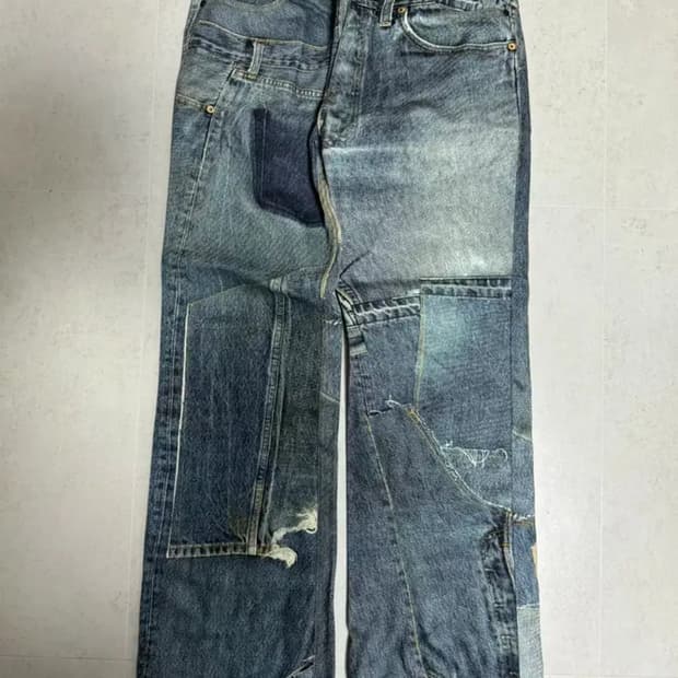 앤더슨벨 디지털프린팅 데님팬츠