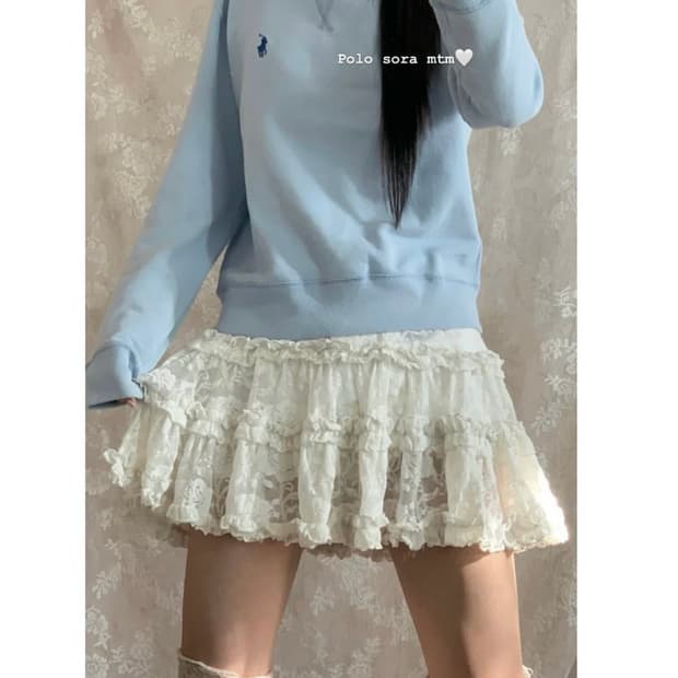 폴로 랄프로렌 하늘색 맨투맨