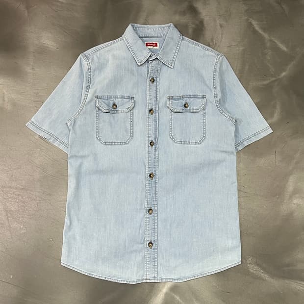  랭글러 워크 데님 하프 셔츠 y16246