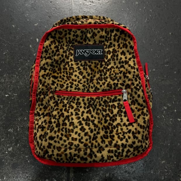 잔스포츠 레오파드 백팩