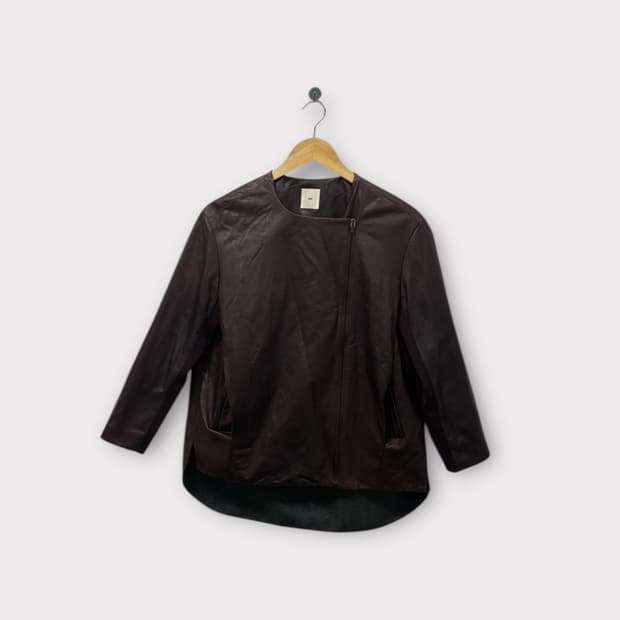 구호 KUHO 브라운 양가죽 자켓 S-M 