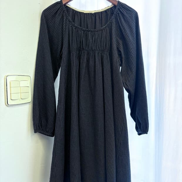 Pililani 체크 셔링 미니 원피스  M JPN