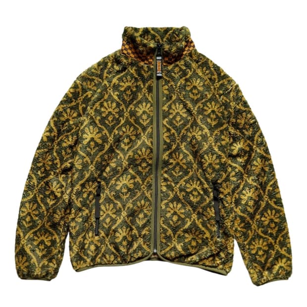 캐피탈 요세미티 아라베스크 패턴 플리스 집 블루종 카키 - 5 (새상품)