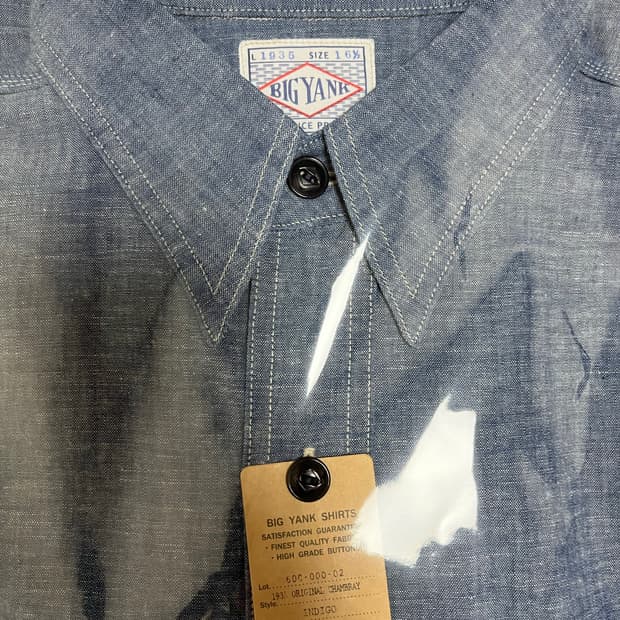 [새제품] 아나토미카 빅얀크 1935 샴브레이 셔츠 (16H)