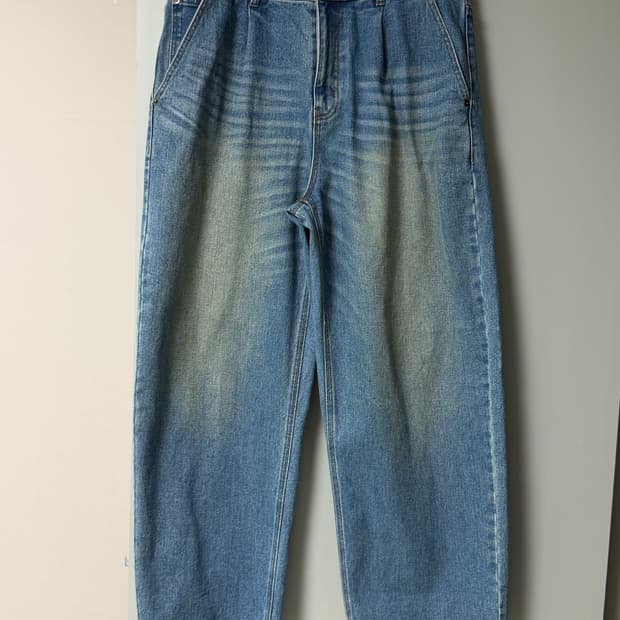 (새상품급) 디키즈 - 워시드 와이드 데님 팬츠